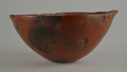A red-polished bowl from our own Vounous pottery collection